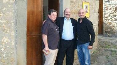 Al centro Ulrich Strube con, a destra, l’assessore Stefano Cirrito