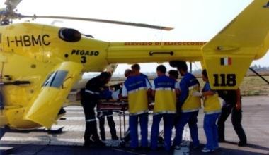 Lelisoccorso del 118 ha trasportato il giovane in coma a Cisanello 
