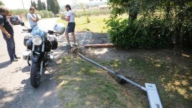 Il luogo dellincidente a Marginone 