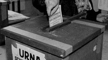 Un’urna durante una tornata elettorale