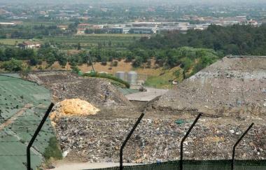 Uno scorcio della discarica del Cassero 