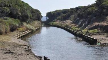 Il Fosso Nuovo che sbocca in mare