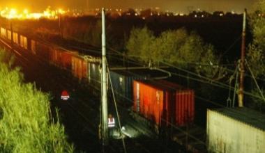 Scintille sotto al treno che trasportava cloro