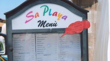 Coperto addio, è l'offerta del Sa Playa