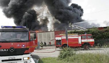 Incendio nello stabilimento della Malo