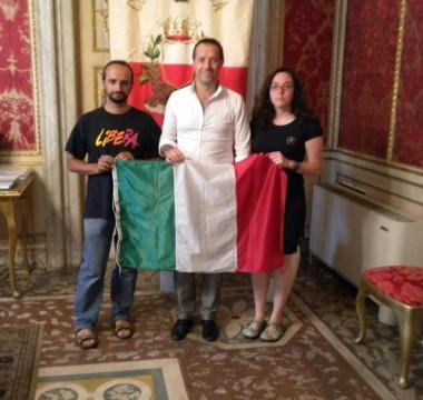 I due vespisti con l assessore Bruni 