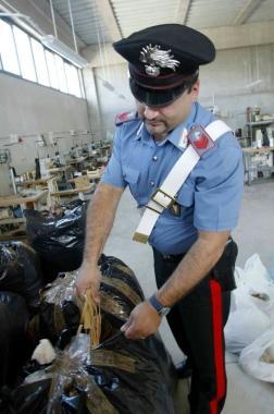 Un controllo dei carabinieri