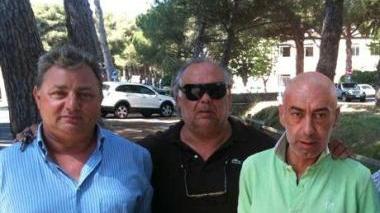 Mauro Filucchi, al centro, tra Antonio Luongo e Marco Neri