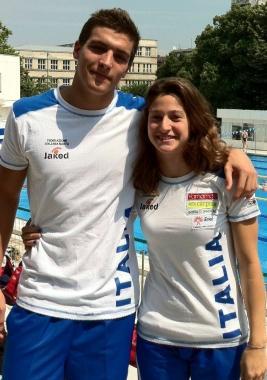 <b> SPERANZE. </b>Silvia Florio a destra: Gabriele Detti e Francesca Fangio 