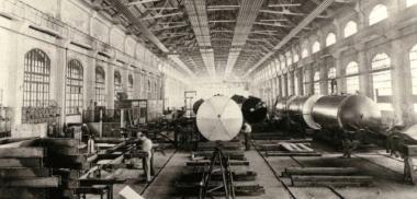 Una bella foto dellinterno dello stabilimento San Giorgio  