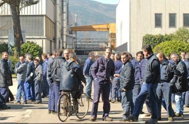 Lavoratori dello stabilimento di via Ciliegiole 