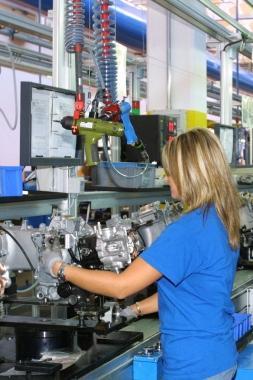 Unoperaia al lavoro 