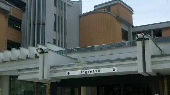 L’ingresso dell’ospedale