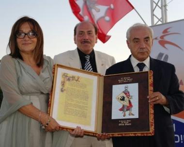 Gina Giani (Sat) tra i premiati e alcuni momenti della festa 