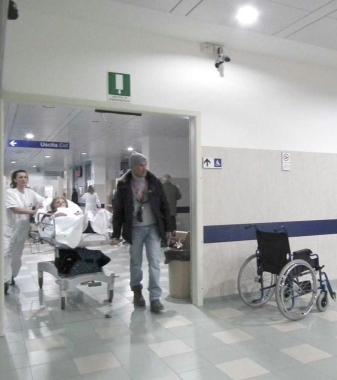 Un reparto dellospedale di Prato          