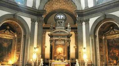La basilica della Madonna dell’Umiltà: la cupola è del Vasari