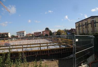 Il cantiere dello Steccone a San Concordio  