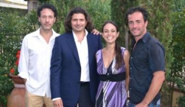 Da sinistra Gianluca Magni, Lorenzo Raveggi, Natalia Strozzi e Giovanni Guidelli
