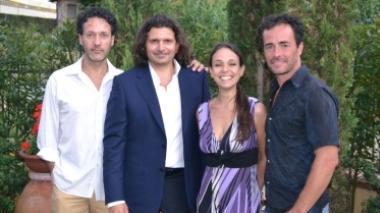 Da sinistra Gianluca Magni, Lorenzo Raveggi, Natalia Strozzi e Giovanni Guidelli