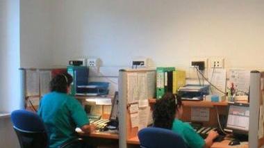 Addetti del 118 al lavoro in centrale