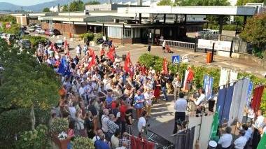 Nella foto in alto l’intervento del presidente della Regione Rossi Qui sotto il sindaco Berti