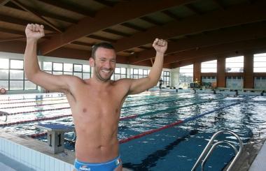 Il nuotatore Andrea Volpini 