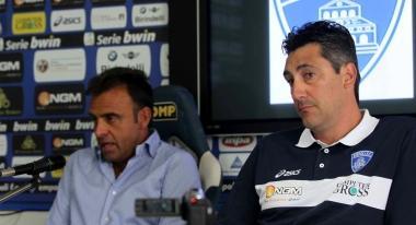 Il presidente Corsi e il mister Aglietti 