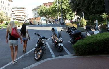 Piazza del Popolo dove è stata fermata la ladra