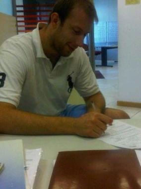 <b>LA FIRMA. </b>Passaglia al Nba 
