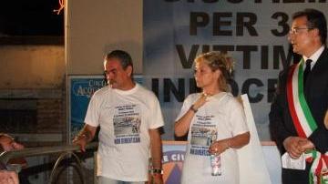 Sul palco per il secondo anniversario della strage