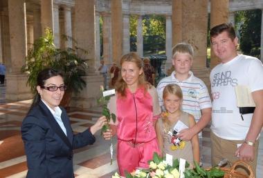 Famiglia di turisti stranieri accolta al Tettuccio 