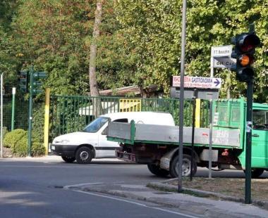 Il semaforo di via Baracchini 