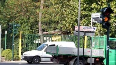 Il semaforo di via Baracchini