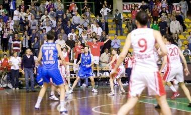 Una partita del Basket Le Mura al Palatagliate 