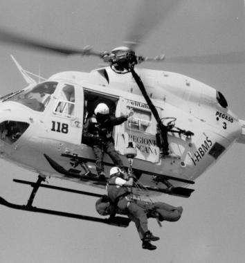 Un soccorso con lelicottero Pegaso   