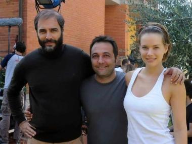 Fabrizio Cattani (al centro) con Daniele Pecci e Andrea Osvart 