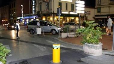 Il punto di inizio della Ztl in corso Matteotti