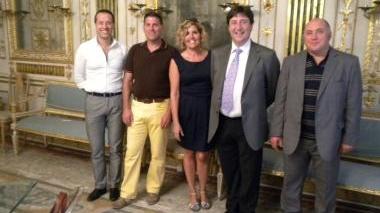 Gli ospiti spagnoli in Comune