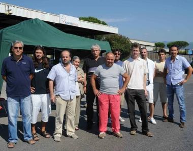In prima fila Franceschi, Nardi, Baldi e Balli 