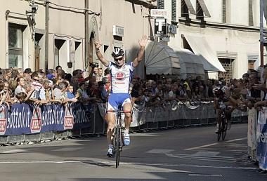 Larrivo solitario di Rossi nella Coppa Linari del 2010 