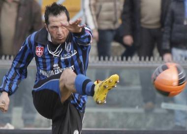 Carparelli autore del primo gol del momentaneo vantaggio del Pisa 