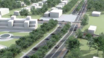 Con l’avvento del nuovo progetto, anche la viabilità (come si vede nel rendering) sarà modificata