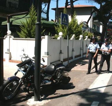 La moto coinvolta nellincidente 