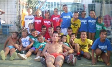 <b>LA PLAYA.</b> Il gruppo dei mini-calciatori 