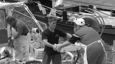 Il molo dei Pescatori in porto