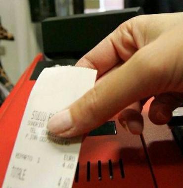 Uno scontrino fiscale 