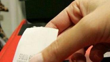 Uno scontrino fiscale