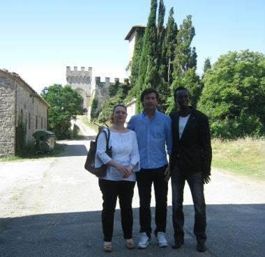 <b>LA VISITA.</b> Il sindaco Massimo Galli ha incontrato i proprietari del castello di Triana          