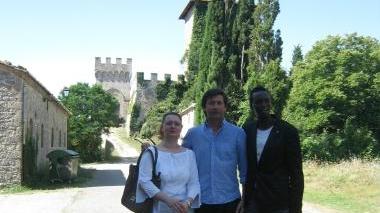 <b>LA VISITA.</b> Il sindaco Massimo Galli ha incontrato i proprietari del castello di Triana