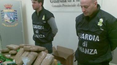 Un sequestro di marijuana della Finanza Sotto l’inceneritore di Montale